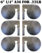 6”x1/4” .22lr Steel Shooting Dueling Tree Paddles For Magnum Target Dueling Tree