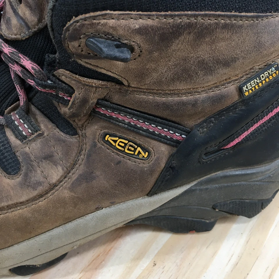 Keen Shoes Mujer 11 Targhee II Senderismo Tenis 1011522 Cuero Marrón Impermeable Foto 3 de 4