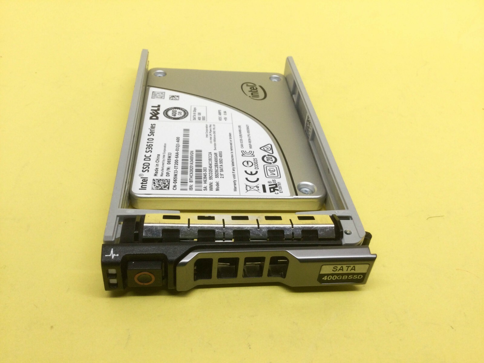65WJJ DELL 065WJJ INTEL DC S3610 400GB 6G SATA 2.5" SSD SSDSC2BX400G4R ...