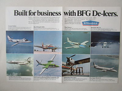 10/1973 PUB BF GOODRICH AEROSPACE DE-ICING SYSTEMS MERLIN IV MU-2J ORIGINAL AD