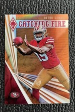 🔥DEEBO SAMUEL 2019 PHOENIX CATCHING FIRE ORANGE ROOKIE REFRACTOR #'d /99🔥49ERS