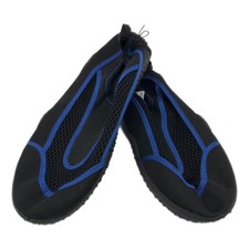 Maui and Sons Black Blue Breathable Sock Sandals Adjustable Toggle Closure