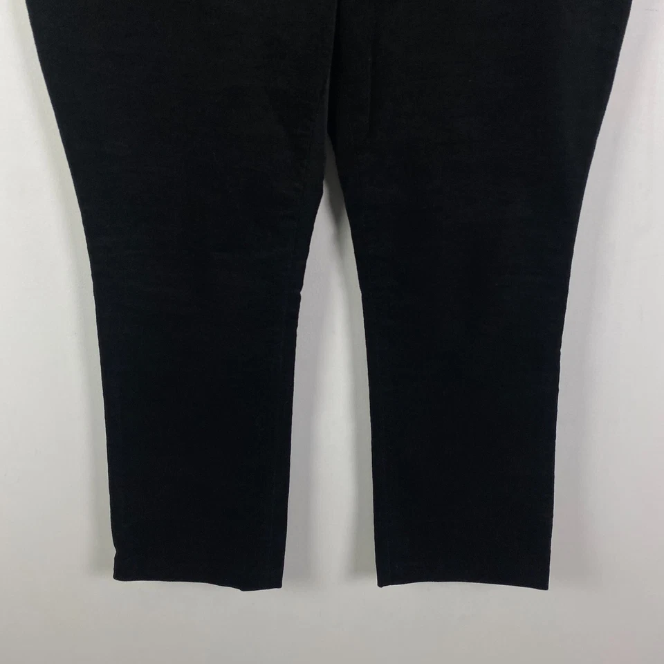 Tuckernuck Velvet Ashford Pants in Black Size XL Kick Crop Side Zip - Image 3 of 4