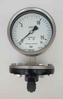 WIKA EN-837-3 0-16 Bar EN8373 (0-16) Bar Pressure Gauge EN-837-3/0-16 *NDA AVAIL