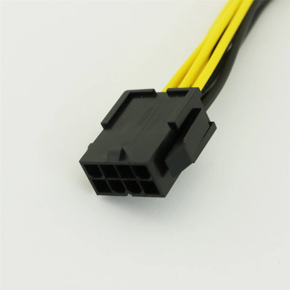 PCI-E 6+2 Pin 8Pin to Dual 6 Pin PCI Express Power Adapter Y Splitter Cable 20cm - Image 3 of 4