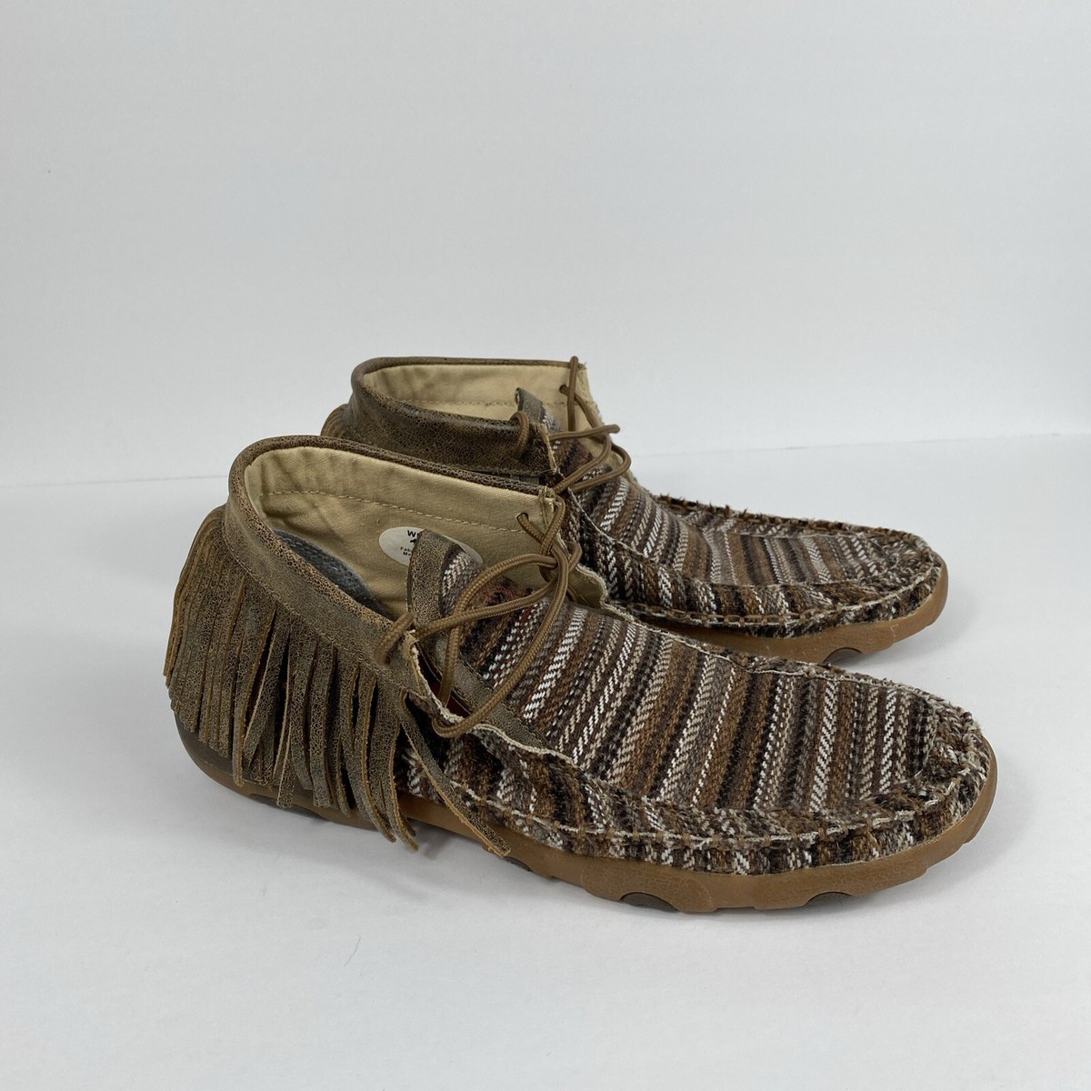 Twisted X Driving Moccasin Shoes Womens 10 M Casual Slip On Loafers Western  Boho