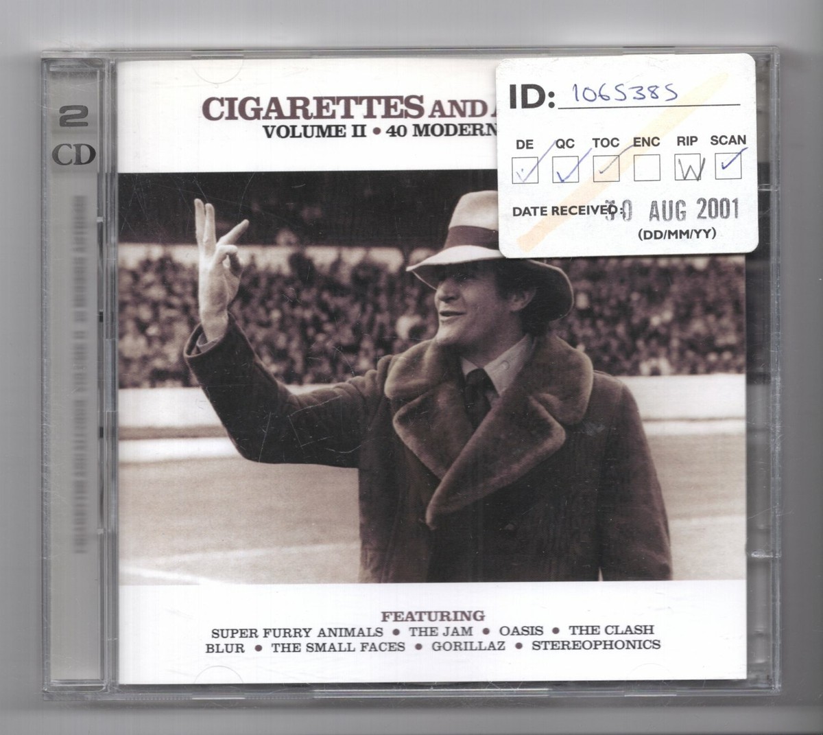 KL743) Cigarettes & Alcohol, Vol II, 40 tracks various artists - 2001  double CD 5099750430125
