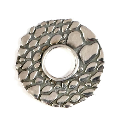 Das Original RING DING Scheibe ''Dragon2'' 23 mm 925 Sterlingsilber geschwärzt