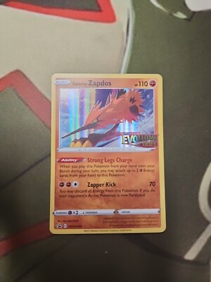 Pokemon Promo Ultra Rare Galarian Zapdos SWSH124