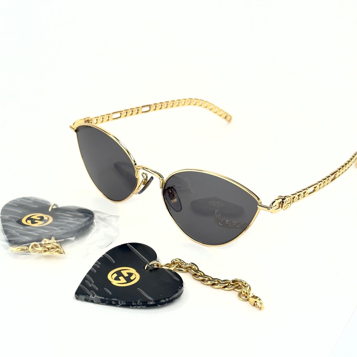 【送料,関税込】GUCCI サングラス GG1031S チャーム付き GUCCI Includes Chain Sunglasses サングラス GG1031S 8071000140111