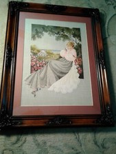 Cross Stitch Picture in Beautiful Wood Frame
