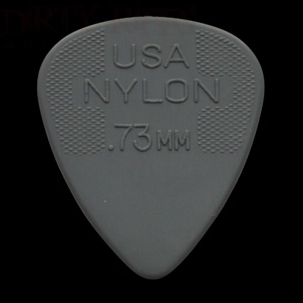 Dunlop Nylon Standard Plektren / Plektren - 0,73 mm - 1 2 3 4 5 6 10 12 20 24 36