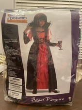 Child Regal Vampira Vampire Costume Medium 8-10 