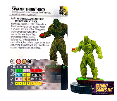 DC Heroclix Swamp Thing #047a w/ Card Masters of Time Set