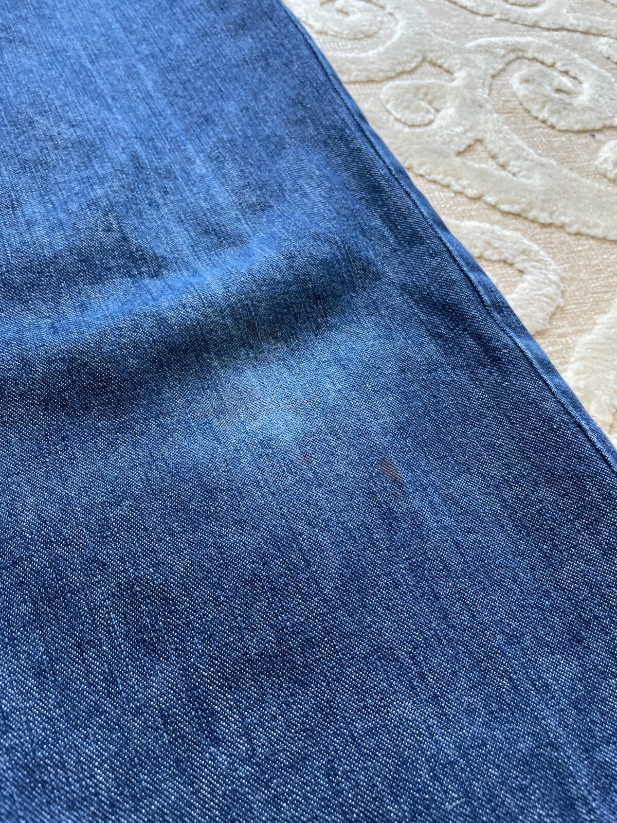 Jeans YSL Yves Saint Laurent grande logo vintage anni 90 denim 32