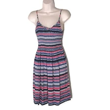 Kohl's SO Striped Sundress Size Small Adjustable Spaghetti Straps