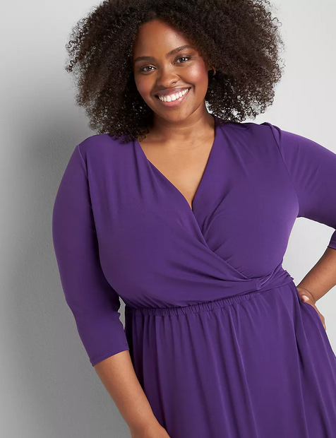 Two-Way Gathered Flare Dress 半袖 Two-Way Gathered Flare Dress