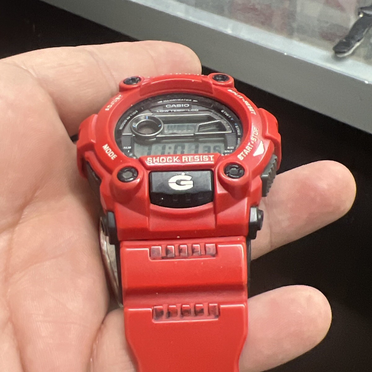 Casio G-Shock 3194 G-7900A Tide Moon Digital Watch Rescue Red | eBay