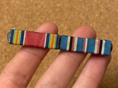 WW2 US Military American Campaign Ribbon Bar