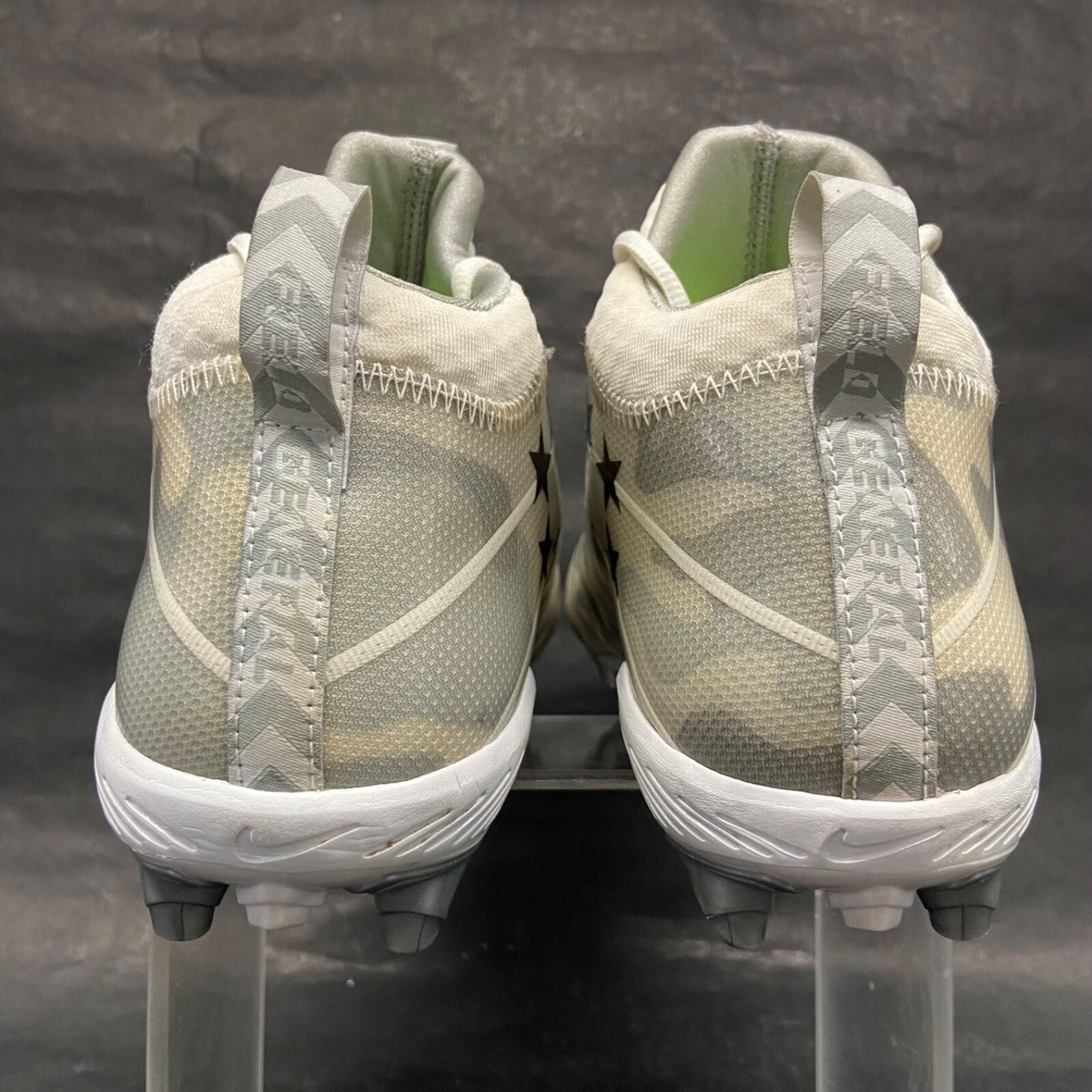Nike Mens Field General 3 Elite TD Football Cleats White Gray Camo 11.5 - NIB! Nike Field General Elite TD Mid Football Cleats White/Grey  main image 4