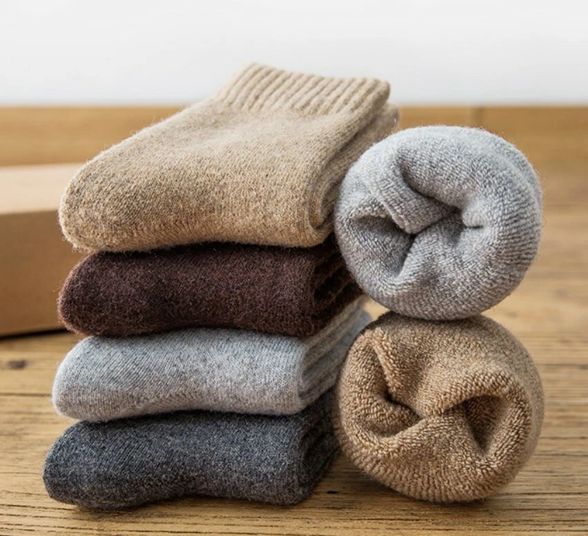 5 Pairs Men Merino Wool Cushioned Fleece Thermal Thick Warm Hiking Heavy Socks
Opens in a new window