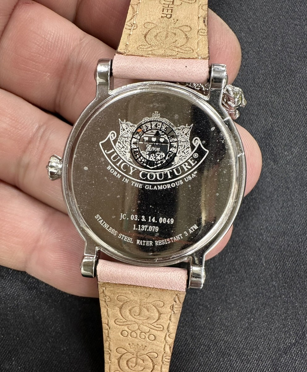 JUICY COUTURE Born In The Glamorous USA Pink & Silver Watch  display picture 2