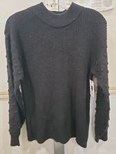 Vince Camuto Women's Bobble Stitch Sleeve Pullover Sweater Size Small