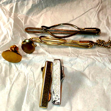 Vintage tie clip and tie pin lot