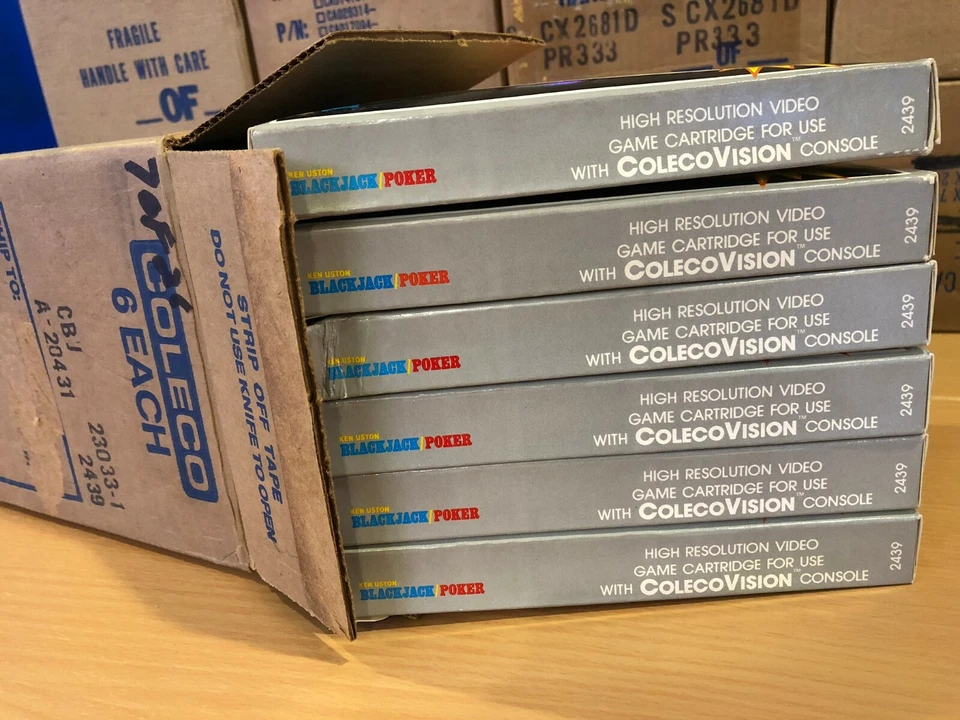 BLACKJACK  - COLECOVISION Video Game System NEW & SEALED !! (DENTED BOXES) - Image 4 of 4