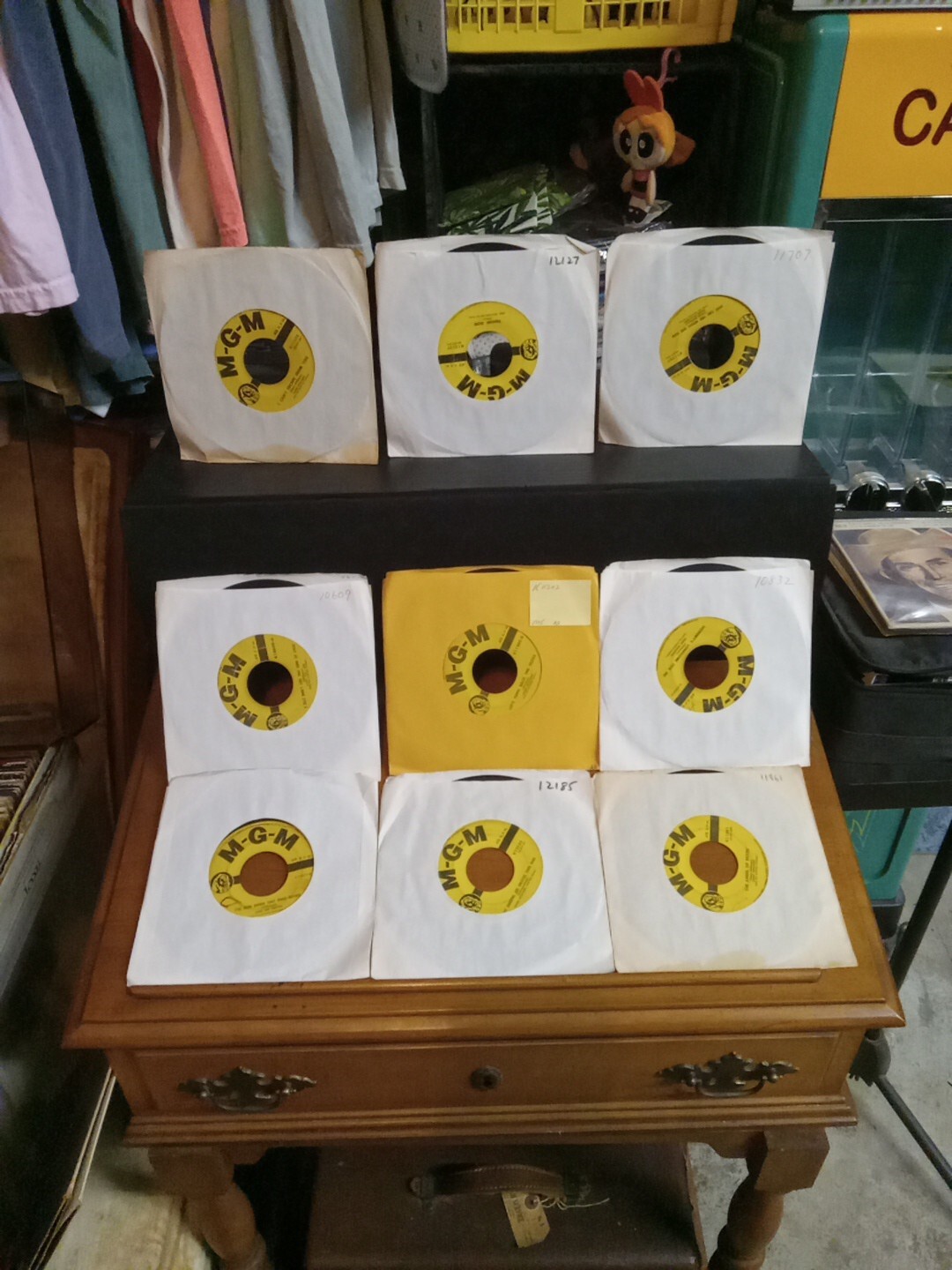 Vintage Hank Williams 1950s MGM 45 RPM Record Lot of 9 Including Angel of Death Thank God