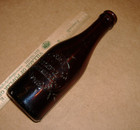 c1900 Embossed Rockford Illinois IL Amber Soda Beer Bottle Rockford Brewing Co — photo 4