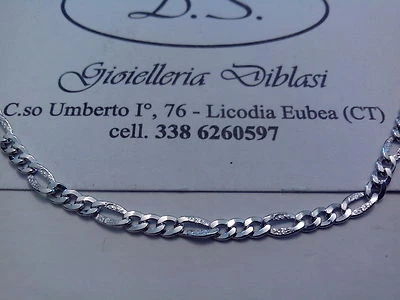 BELLISSIMA COLLANA IN ORO BIANCO 3+1 (oro 18kt tit.750)