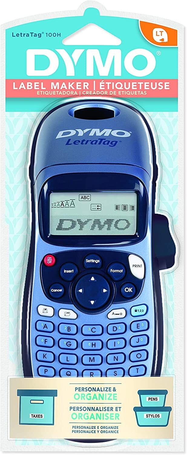 DYMO LetraTag LT100H Handheld Label Maker ABC Keyboard Label Printer