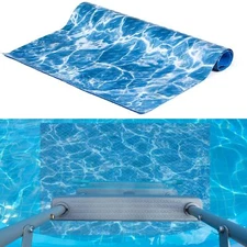 36" X 24" Above Ground Pool Ladder Mat Swimming Protective Nonslip Step Pad w...