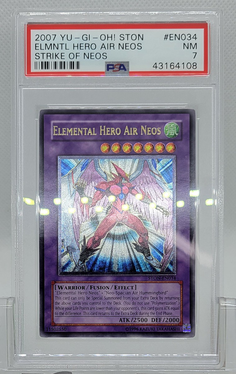 Yu-Gi-Oh! Neo-Spacian Air Hummingbird Card - STON-EN004 Super Rare From Strike Of Neos