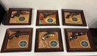 VINTAGE Set of 6 GOETZ Gun Series Beer Sign - for Mellow moments the Mellow Beer