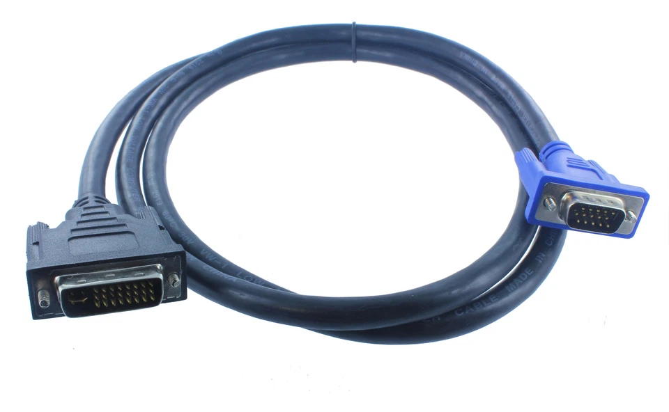 15FT DVI-I(24+5) Male to VGA Male Video Monitor Cable(DVII1-H151-15) - Image 2 of 2