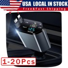 Retractable Car Charger 4in1 Fast Car Phone 16 Charger 120W USB Type C Cable Lot
