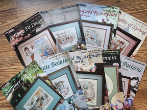 Paula Vaughan cross stitch books 51-65, as listed -- you choose -- $5 each