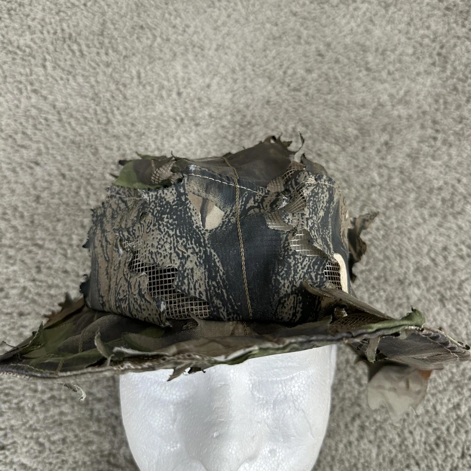 Goorin Hat Bucket Fitted Mens 58cm Camo Realtree Leafy Mesh Ghillie Hunting - Image 3 of 4