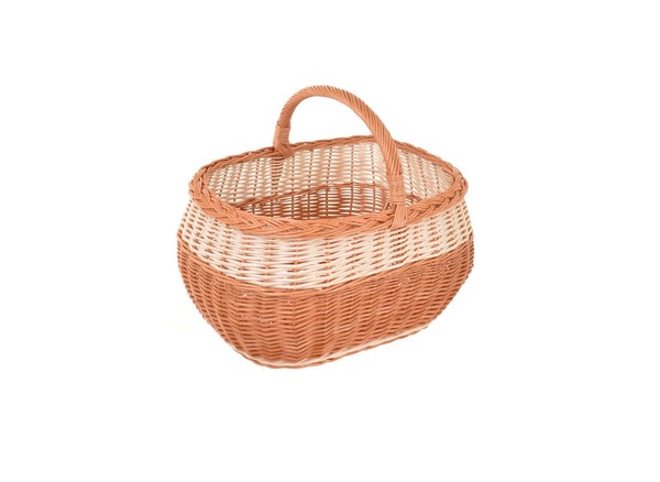 Aqbau® Einkaufskorb Groß Geflochten 42X35,5X33 Cm Natural Weidenkorb Flechtkorb-image