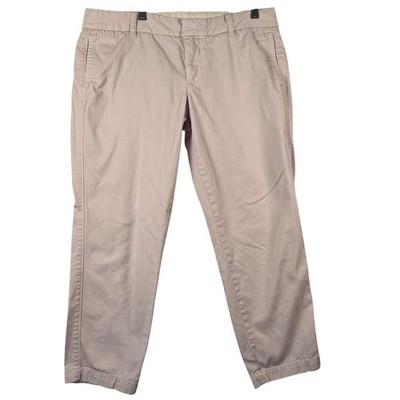 J.Crew Womens 12 Scout Chino Pants Lavender Purple Cotton Cropped Relaxed GUC