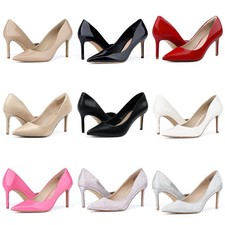 Women's Elegant Stiletto Pumps-3 Inch Closed Pointed Toe High Heels for Wedding