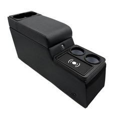 Truck Center Console Truck Seatbench Organizer With Wireless Charging And Ho...