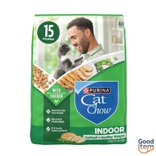 Purina Cat Chow Indoor Healthy Weight  Hairball Control Chicken Flavor - 15lbs