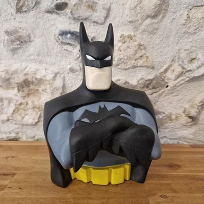 TIRELIRE BATMAN BUSTE VINTAGE THE ANIMATED SERIES RARE - DC COMICS TBE - Photo 1/4