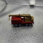 vintage Matchbox Lesney 1970 Red & Gold 8-wheel Crane No.30