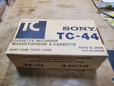 Original Sony TC-44 Cassette Recorder Box Packing Manual Paperwork Earphone Only