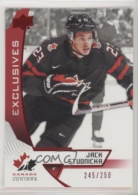 2019 Upper Deck Team Canada Juniors Exclusives /250 Jack Studnicka Rookie RC a2k