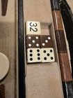 Vintage Backgammon Set in Brown Faux Leather Folding Case Complete — photo 8